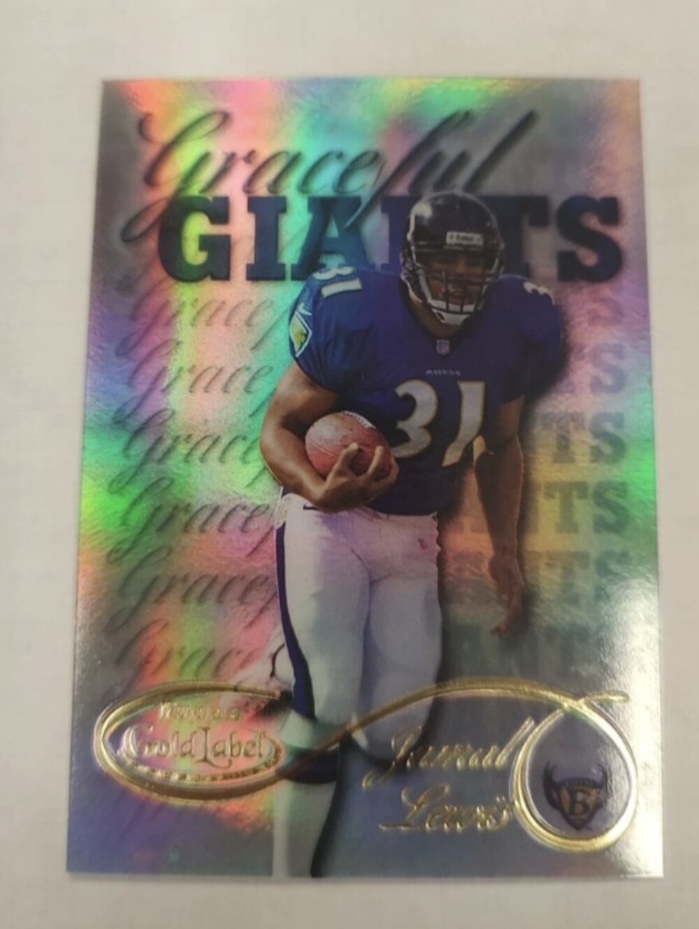 2000 TOPPS Gold Label Jamal Lewis RC GRACEFUL GIANTS #G20  RARE Ravens
